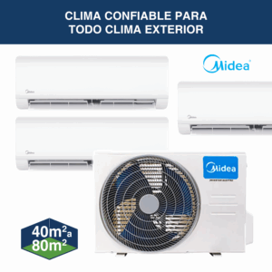 AIRE ACONDICIONADO SPLIT  1X12000 BTU + 2X9000 BTU XTREME DURA